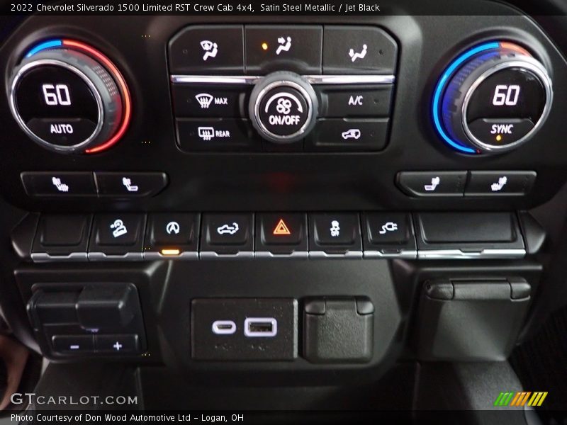 Satin Steel Metallic / Jet Black 2022 Chevrolet Silverado 1500 Limited RST Crew Cab 4x4