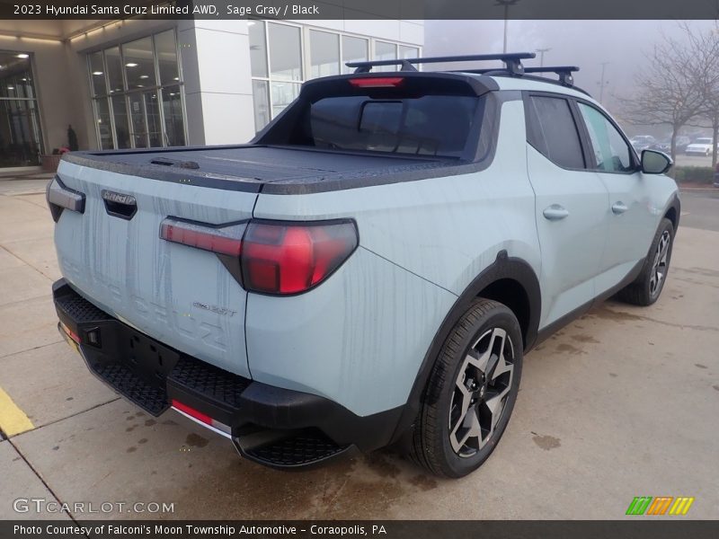 Sage Gray / Black 2023 Hyundai Santa Cruz Limited AWD
