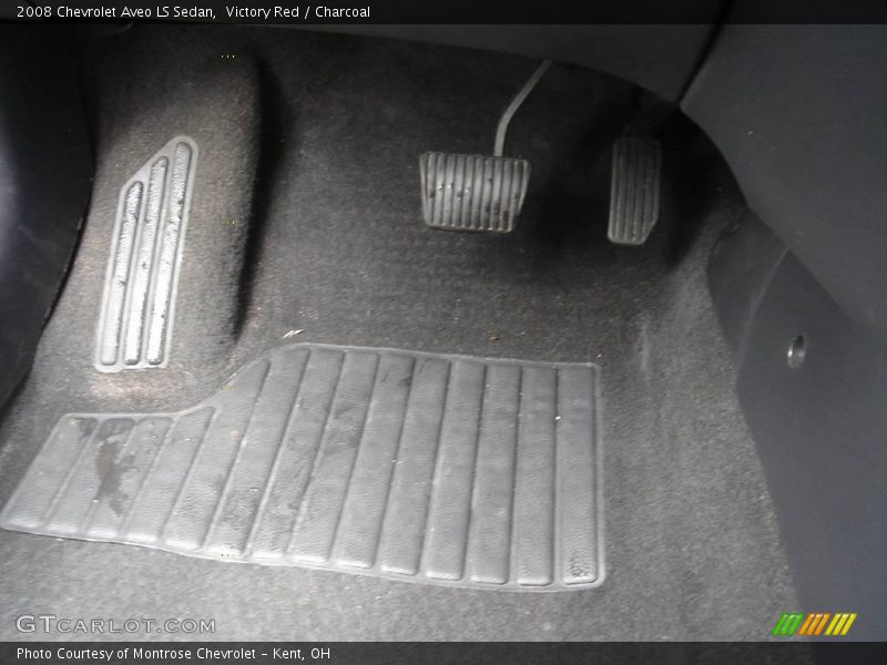 Victory Red / Charcoal 2008 Chevrolet Aveo LS Sedan