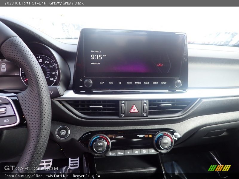 Gravity Gray / Black 2023 Kia Forte GT-Line