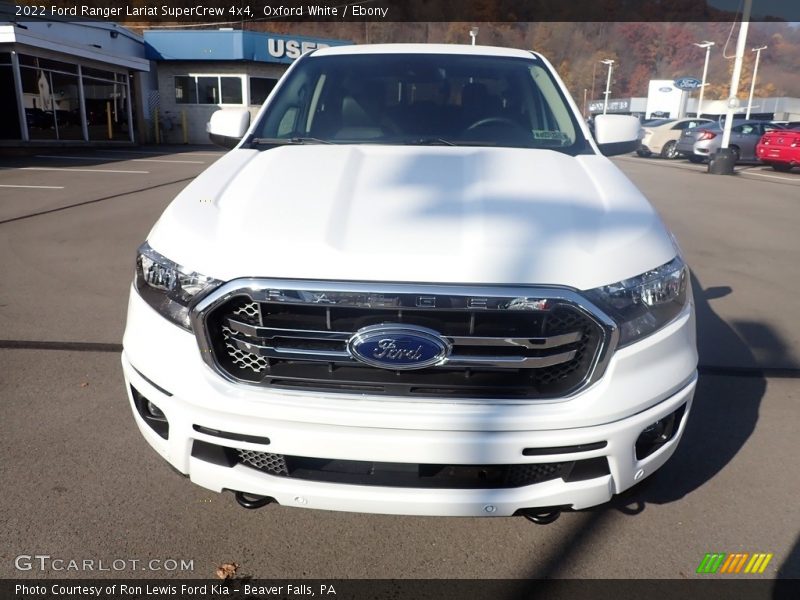 Oxford White / Ebony 2022 Ford Ranger Lariat SuperCrew 4x4