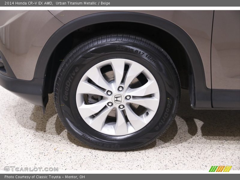 Urban Titanium Metallic / Beige 2014 Honda CR-V EX AWD
