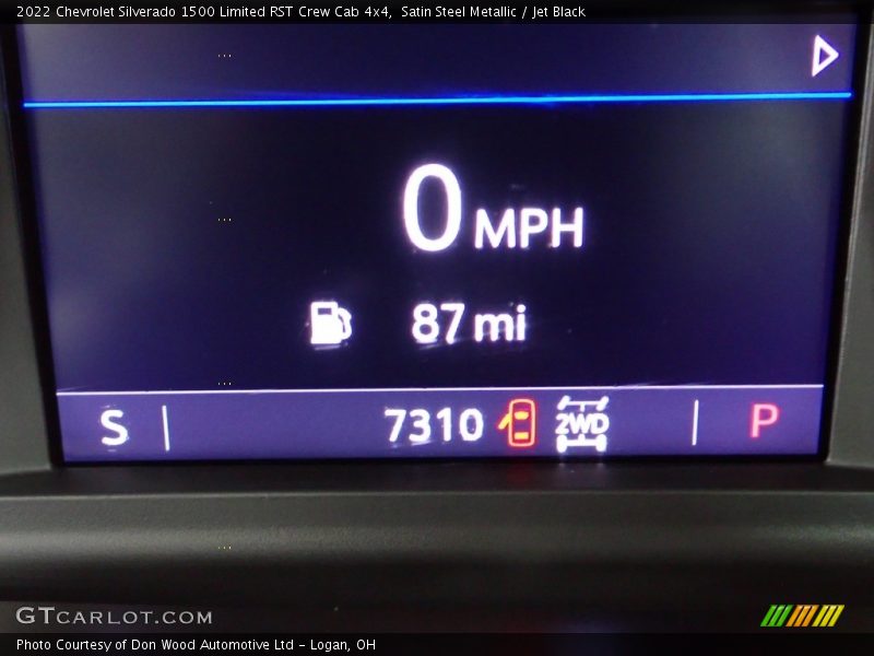 Satin Steel Metallic / Jet Black 2022 Chevrolet Silverado 1500 Limited RST Crew Cab 4x4