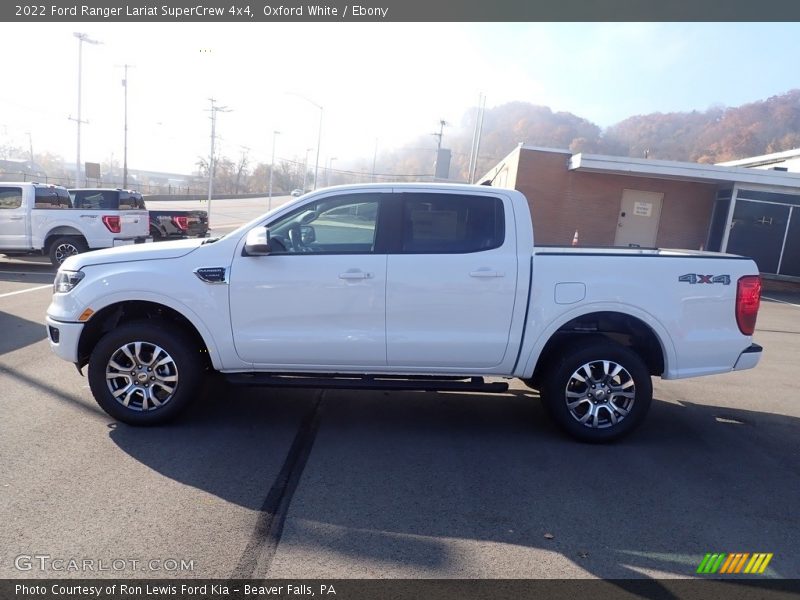 Oxford White / Ebony 2022 Ford Ranger Lariat SuperCrew 4x4