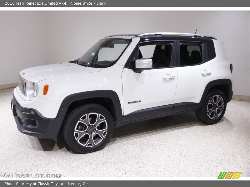 Alpine White / Black 2016 Jeep Renegade Limited 4x4
