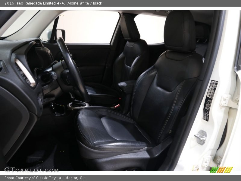 Alpine White / Black 2016 Jeep Renegade Limited 4x4