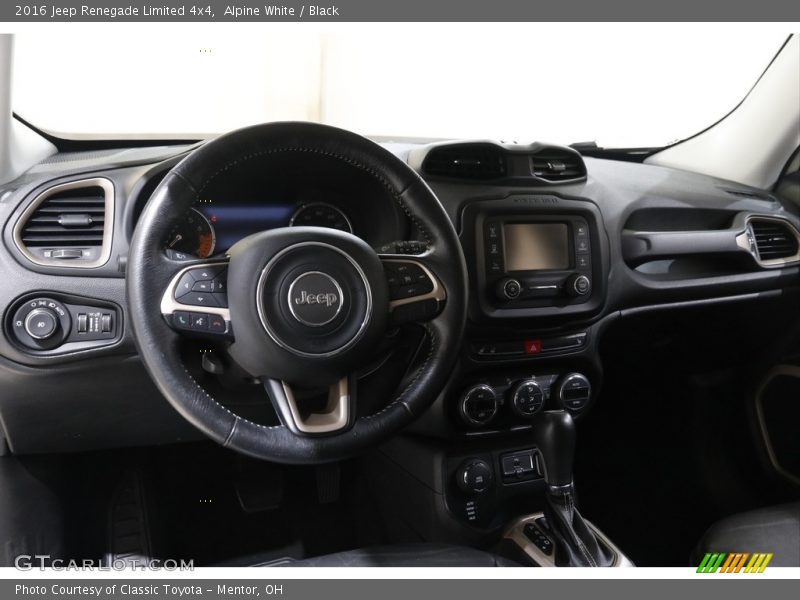 Alpine White / Black 2016 Jeep Renegade Limited 4x4