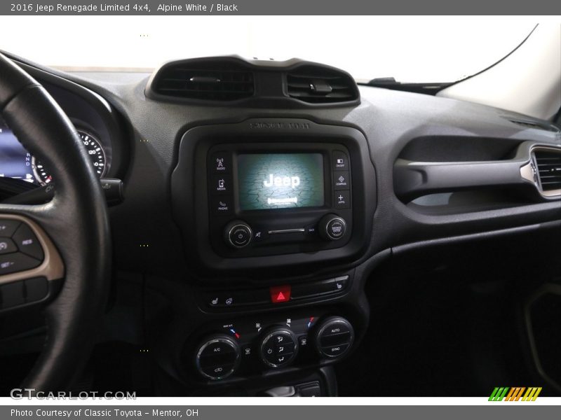 Alpine White / Black 2016 Jeep Renegade Limited 4x4