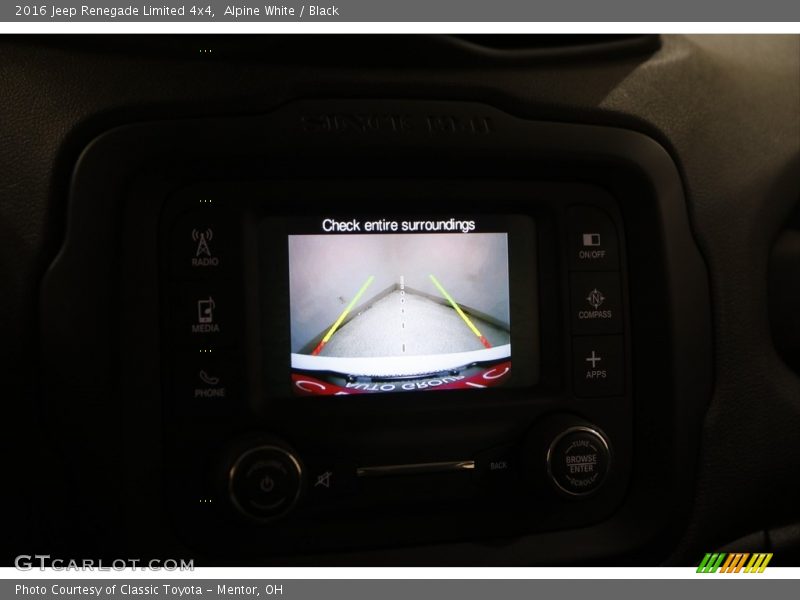 Alpine White / Black 2016 Jeep Renegade Limited 4x4