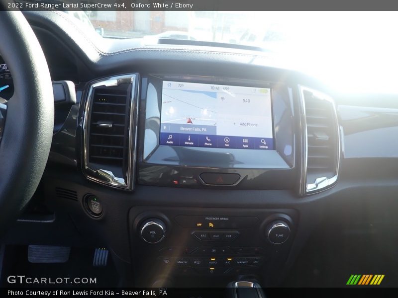 Oxford White / Ebony 2022 Ford Ranger Lariat SuperCrew 4x4