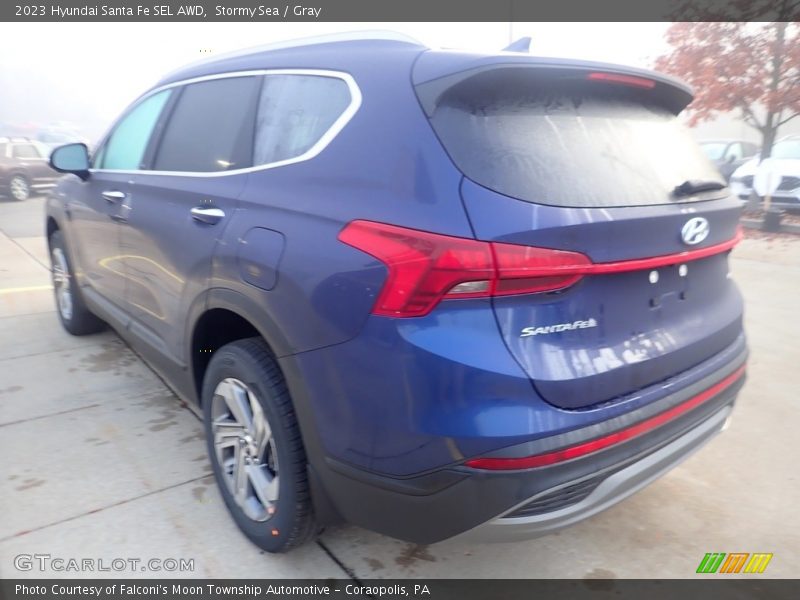 Stormy Sea / Gray 2023 Hyundai Santa Fe SEL AWD