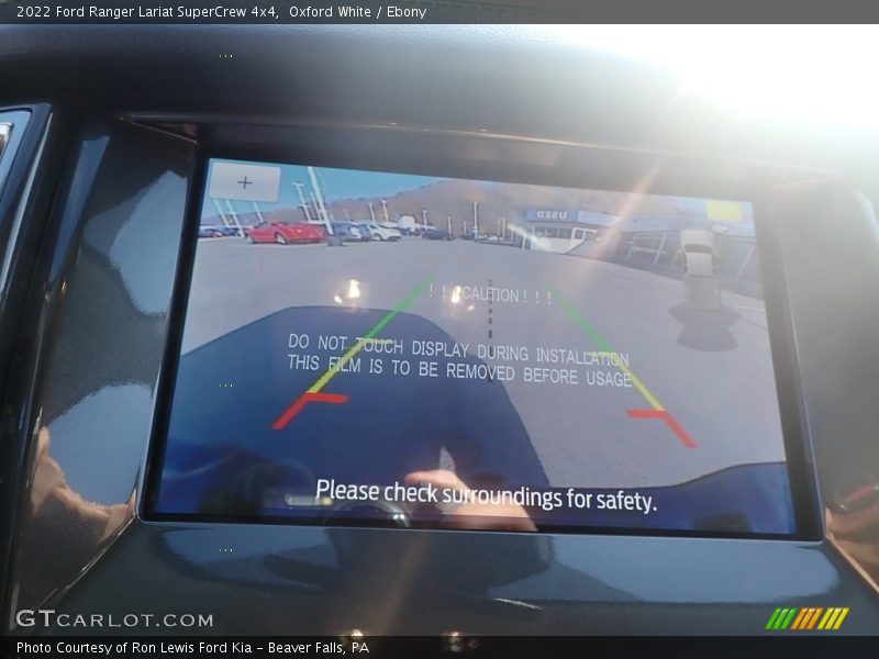 Oxford White / Ebony 2022 Ford Ranger Lariat SuperCrew 4x4