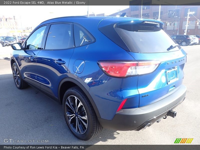 Atlas Blue Metallic / Ebony 2022 Ford Escape SEL 4WD