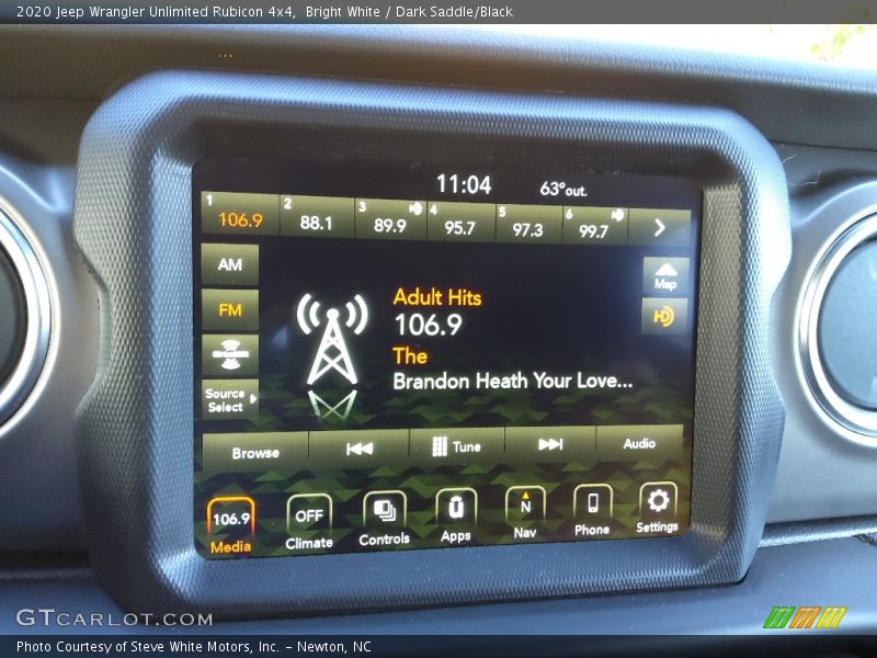 Controls of 2020 Wrangler Unlimited Rubicon 4x4