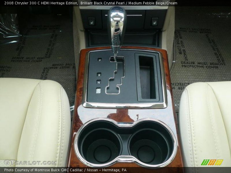 Brilliant Black Crystal Pearl / Medium Pebble Beige/Cream 2008 Chrysler 300 C HEMI Heritage Edition