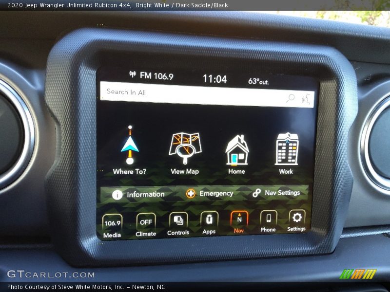 Controls of 2020 Wrangler Unlimited Rubicon 4x4