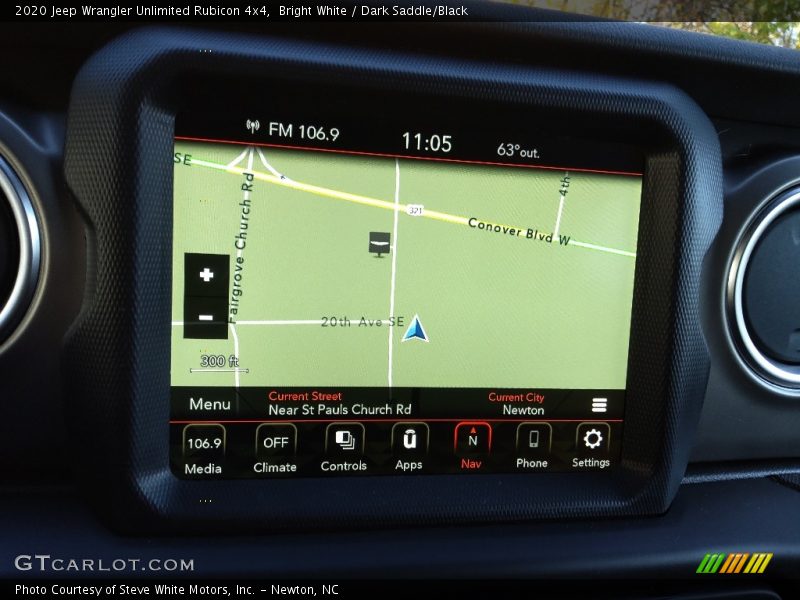 Navigation of 2020 Wrangler Unlimited Rubicon 4x4