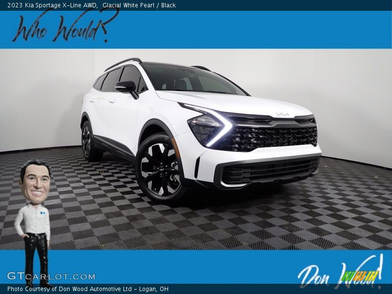 Glacial White Pearl / Black 2023 Kia Sportage X-Line AWD