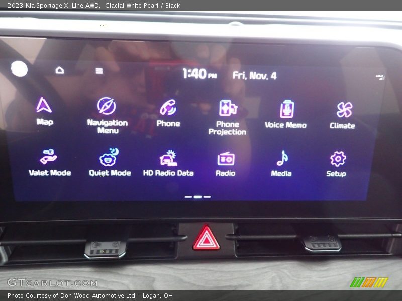 Glacial White Pearl / Black 2023 Kia Sportage X-Line AWD