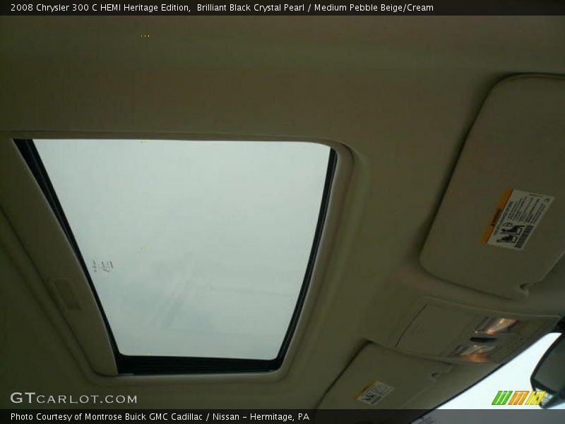 Brilliant Black Crystal Pearl / Medium Pebble Beige/Cream 2008 Chrysler 300 C HEMI Heritage Edition