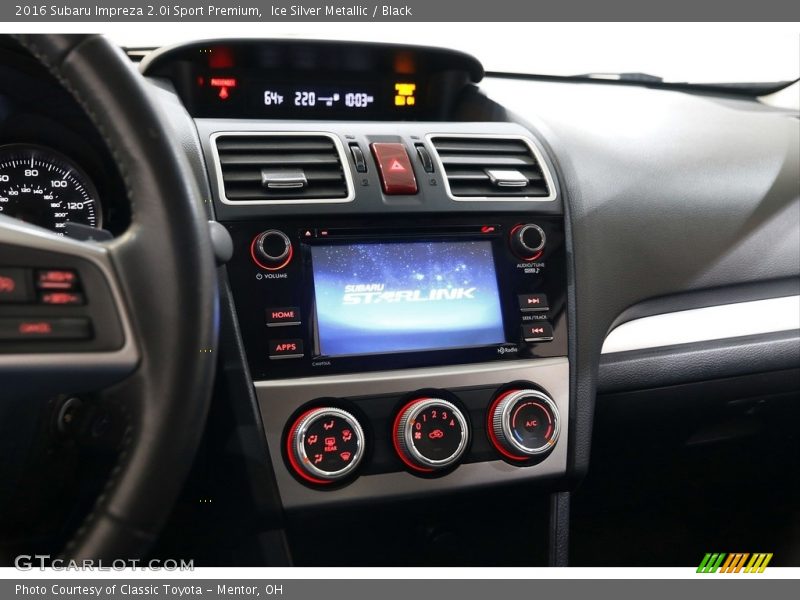 Ice Silver Metallic / Black 2016 Subaru Impreza 2.0i Sport Premium