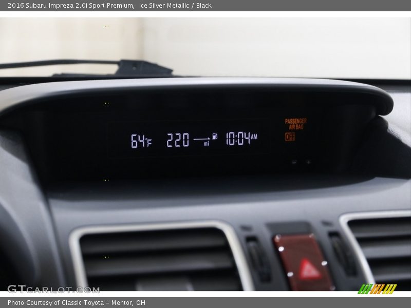 Ice Silver Metallic / Black 2016 Subaru Impreza 2.0i Sport Premium