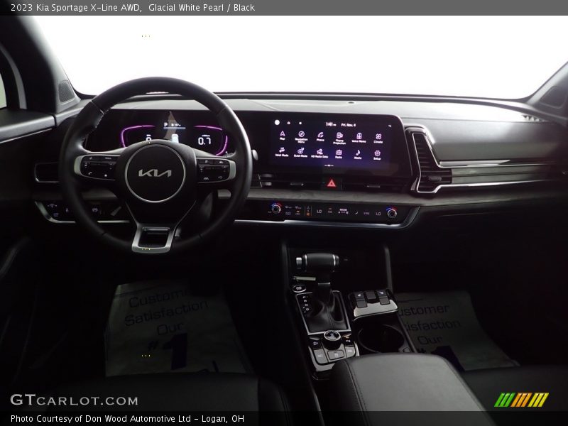 Glacial White Pearl / Black 2023 Kia Sportage X-Line AWD