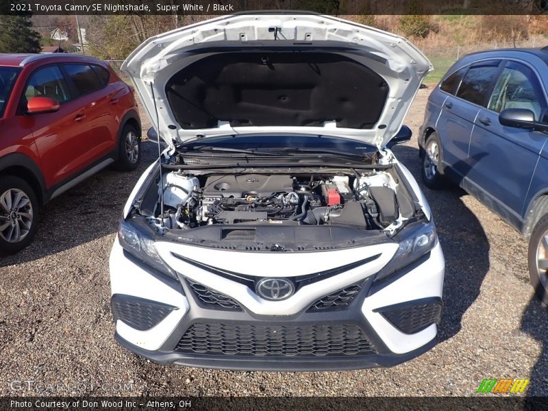 Super White / Black 2021 Toyota Camry SE Nightshade
