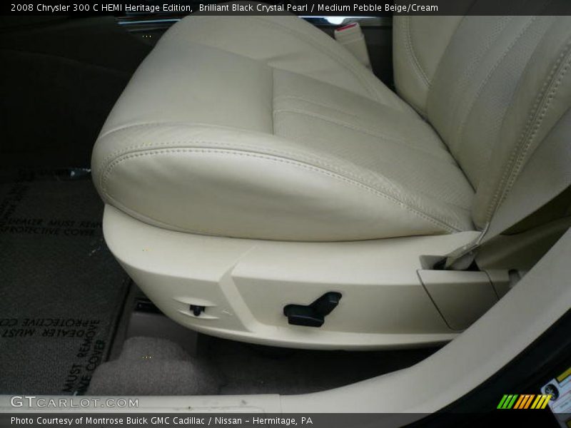 Brilliant Black Crystal Pearl / Medium Pebble Beige/Cream 2008 Chrysler 300 C HEMI Heritage Edition