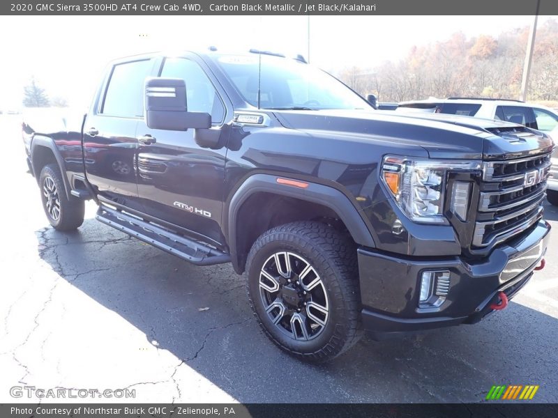 Carbon Black Metallic / Jet Black/Kalahari 2020 GMC Sierra 3500HD AT4 Crew Cab 4WD