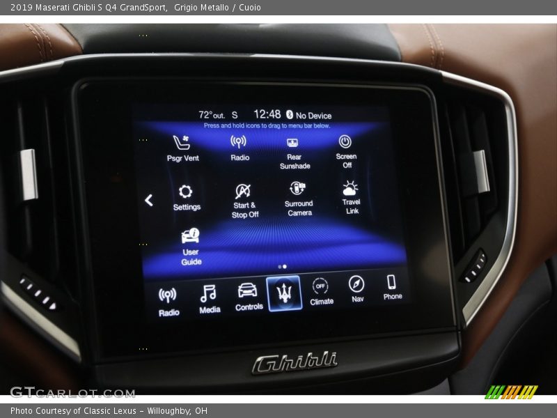 Controls of 2019 Ghibli S Q4 GrandSport