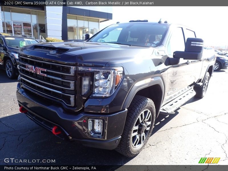 Carbon Black Metallic / Jet Black/Kalahari 2020 GMC Sierra 3500HD AT4 Crew Cab 4WD