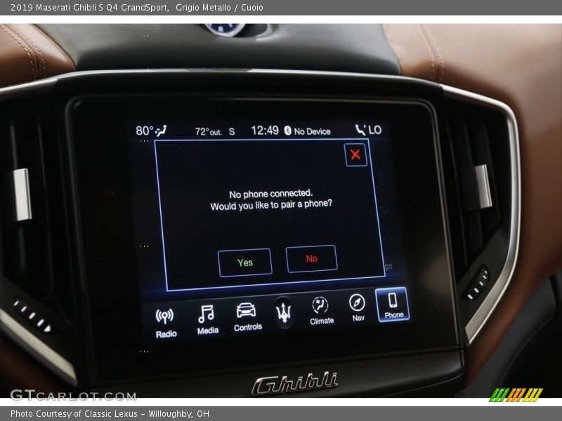 Controls of 2019 Ghibli S Q4 GrandSport