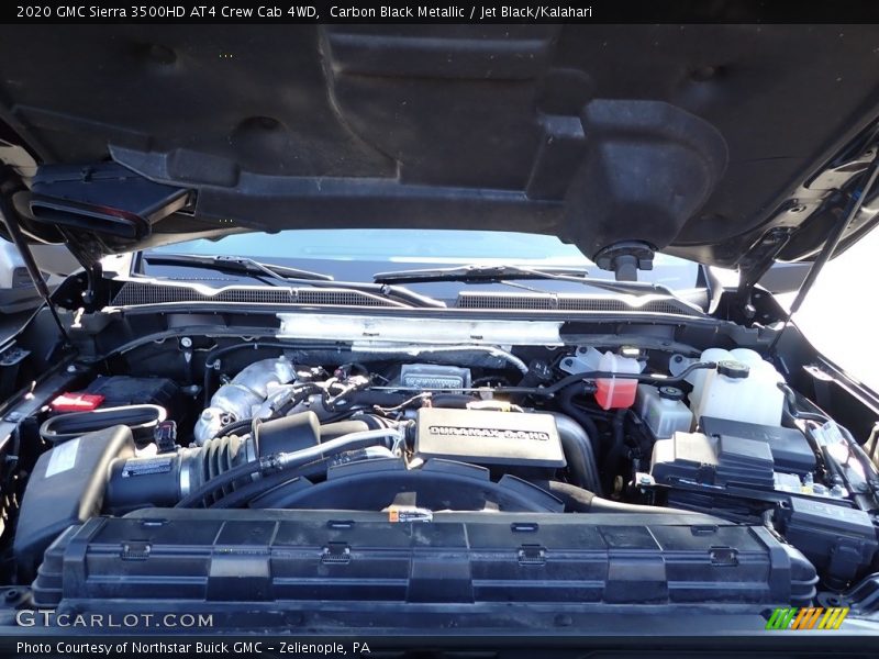 Carbon Black Metallic / Jet Black/Kalahari 2020 GMC Sierra 3500HD AT4 Crew Cab 4WD