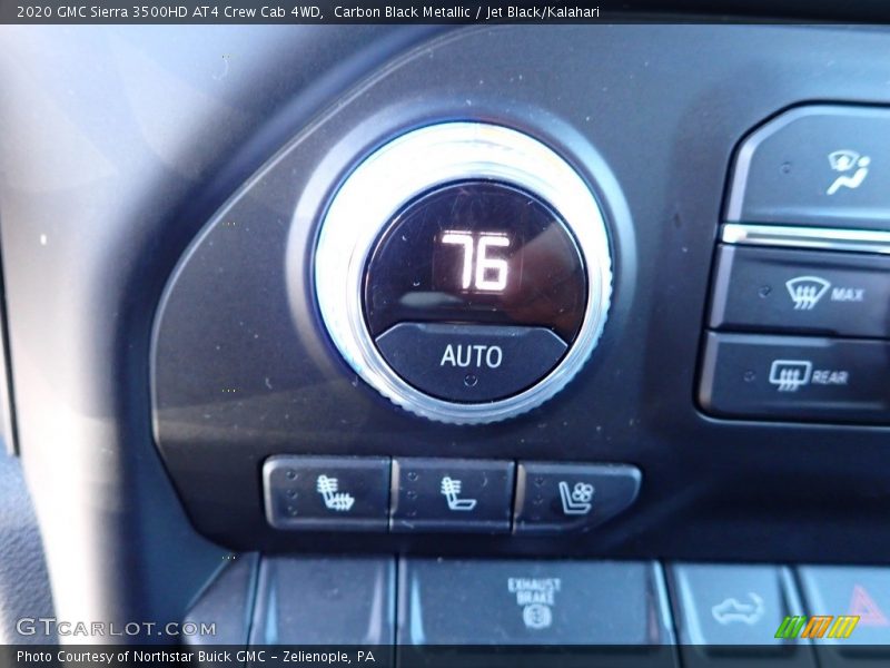 Carbon Black Metallic / Jet Black/Kalahari 2020 GMC Sierra 3500HD AT4 Crew Cab 4WD