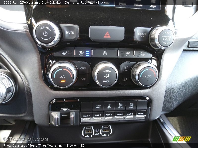 Controls of 2022 2500 Laramie Crew Cab 4x4