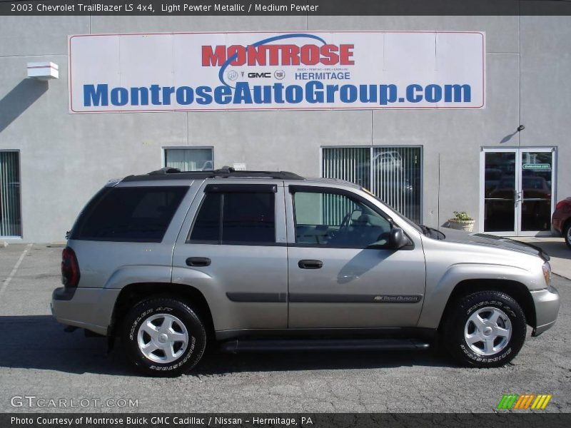 Light Pewter Metallic / Medium Pewter 2003 Chevrolet TrailBlazer LS 4x4