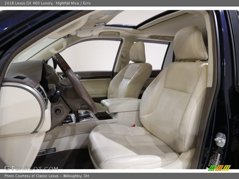 Front Seat of 2018 GX 460 Luxury