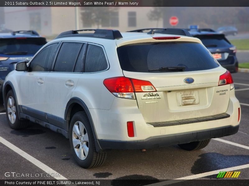 Satin White Pearl / Warm Ivory 2011 Subaru Outback 2.5i Limited Wagon