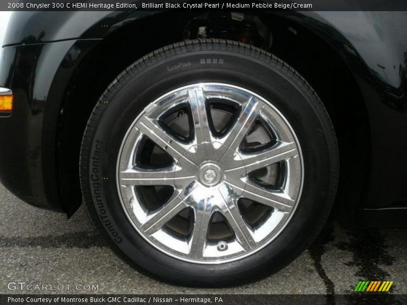 Brilliant Black Crystal Pearl / Medium Pebble Beige/Cream 2008 Chrysler 300 C HEMI Heritage Edition