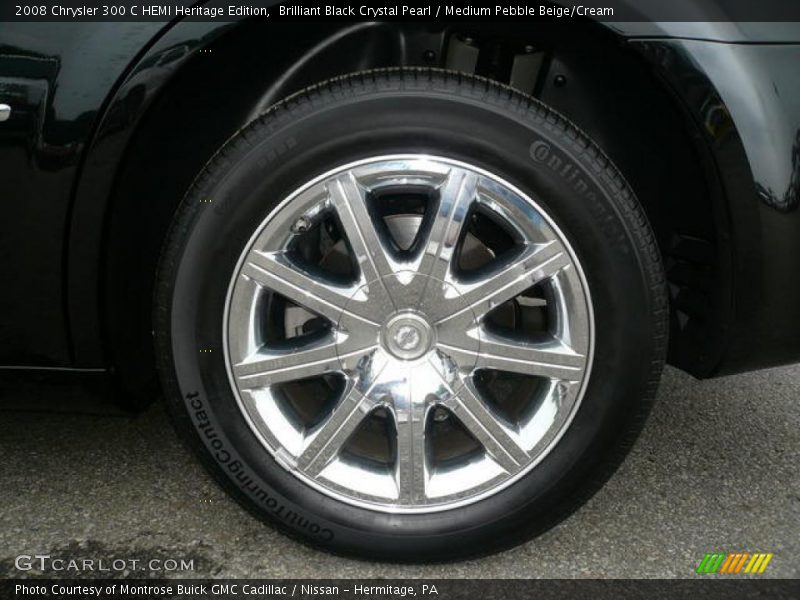 Brilliant Black Crystal Pearl / Medium Pebble Beige/Cream 2008 Chrysler 300 C HEMI Heritage Edition
