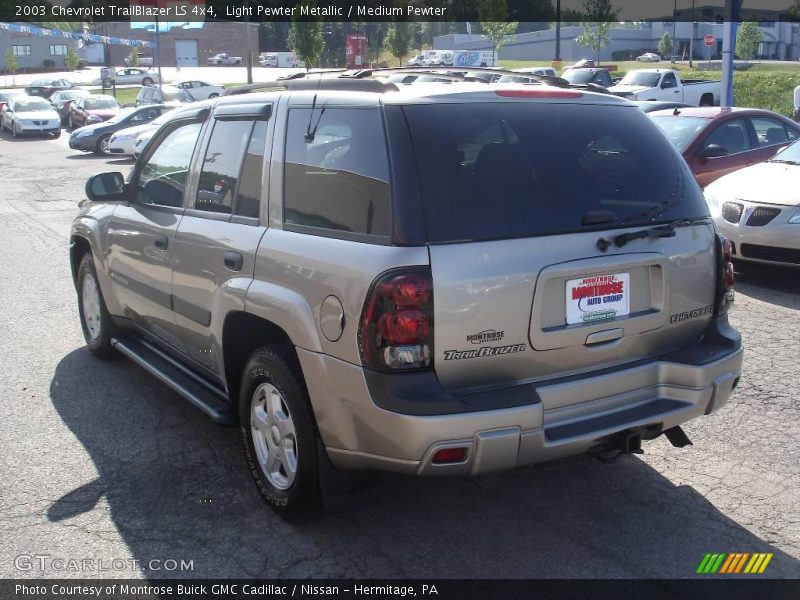 Light Pewter Metallic / Medium Pewter 2003 Chevrolet TrailBlazer LS 4x4