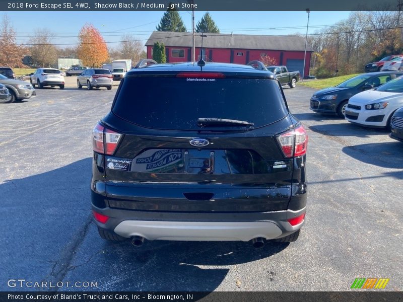 Shadow Black / Medium Light Stone 2018 Ford Escape SEL 4WD