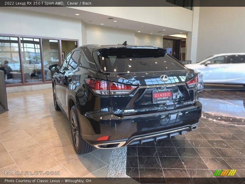 Caviar / Black 2022 Lexus RX 350 F Sport AWD