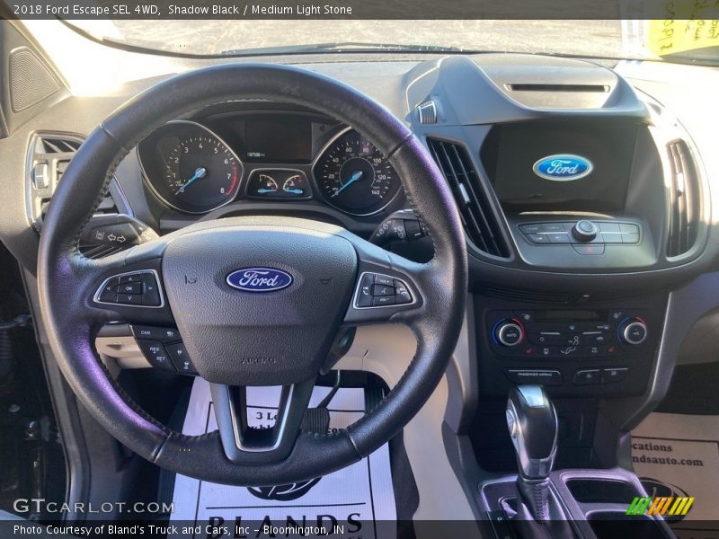 Shadow Black / Medium Light Stone 2018 Ford Escape SEL 4WD