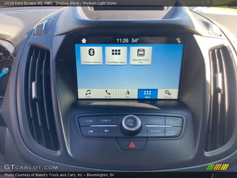 Shadow Black / Medium Light Stone 2018 Ford Escape SEL 4WD