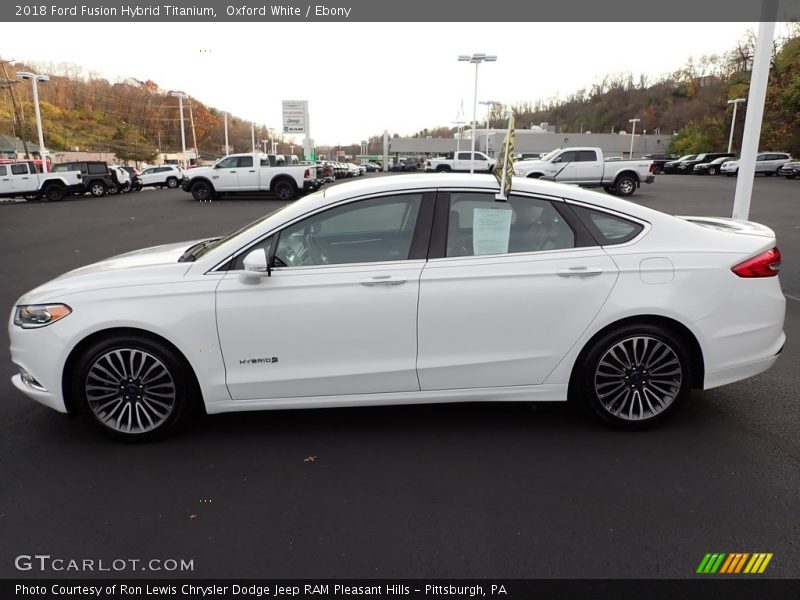  2018 Fusion Hybrid Titanium Oxford White