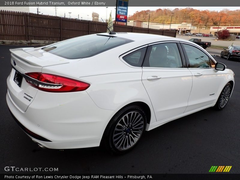 Oxford White / Ebony 2018 Ford Fusion Hybrid Titanium