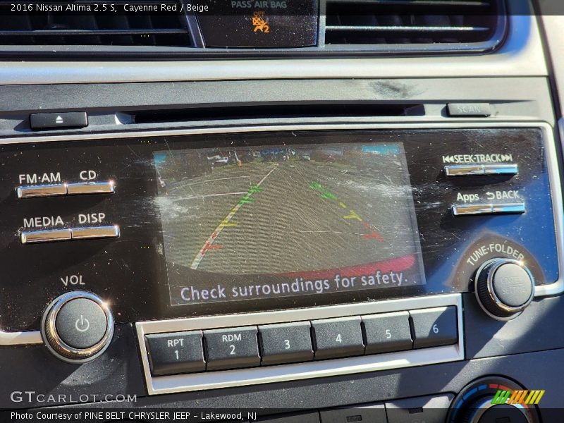 Cayenne Red / Beige 2016 Nissan Altima 2.5 S
