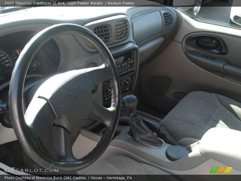 Light Pewter Metallic / Medium Pewter 2003 Chevrolet TrailBlazer LS 4x4